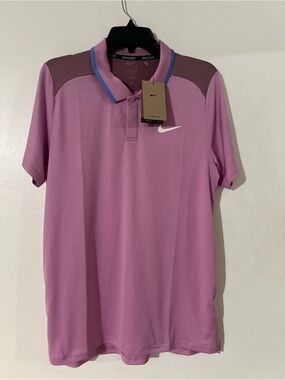 Nike Men’s Pink Performance Polo Shirt Sz L